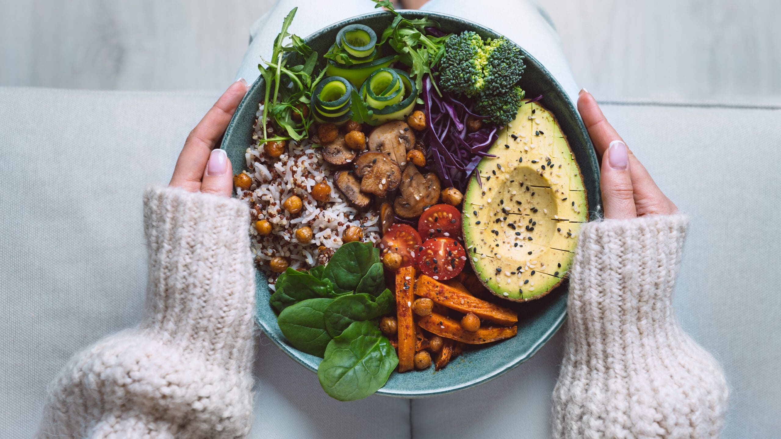 Plant-based protein sources: lentils, beans, tofu, nuts